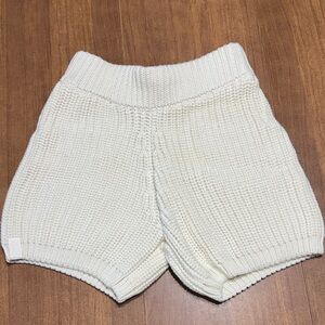 C’est normal Cozy Knit Women Shorts - Cream new without tags